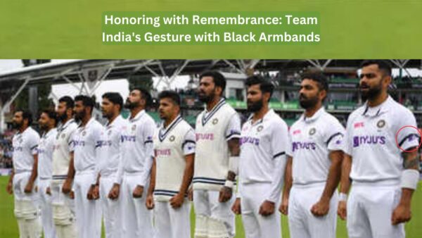 India vs England Test match black armband