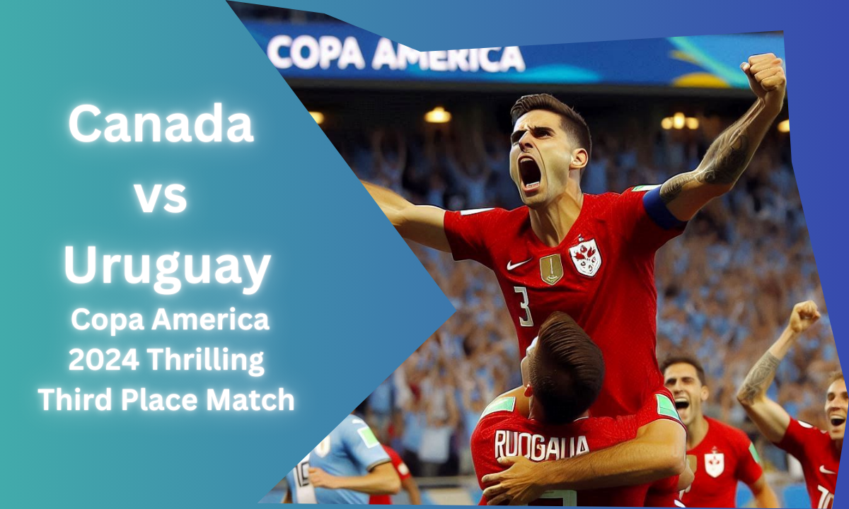 Canada vs Uruguay players in action during the Copa America 2024 match