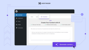 Hostinger Website Builder: AI-Powered Tools