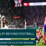 A fierce Madrid derby match between Real Madrid and Atletico Madrid