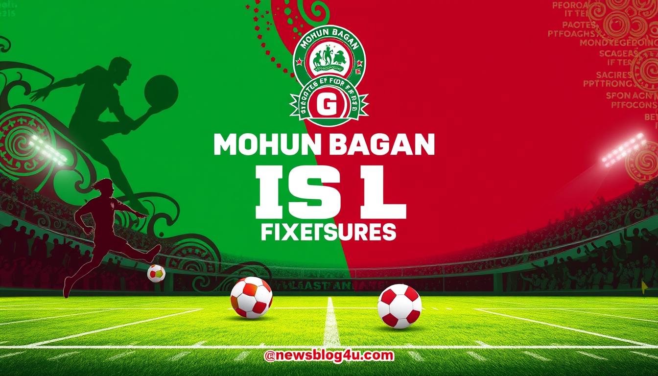  An artistic representation of the 2024-25 ISL season fixtures for Mohun Bagan Super Giant