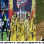 Australia women's national cricket team celebrating ICC T20 World Cup victory.