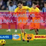 Deportivo Alaves vs Barcelona, La Liga 2024-25 action shot.