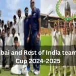 Mumbai vs. Rest of India in Irani Cup 2024-2025 at Ekana Cricket Stadium.