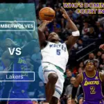 Timberwolves vs Lakers: Timberwolves and Lakers battling on the court during an NBA game.