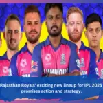 RR Full Squad IPL 2025: Rajasthan Royals players celebrating during an IPL match, symbolizing their revamped squad for IPL 2025.