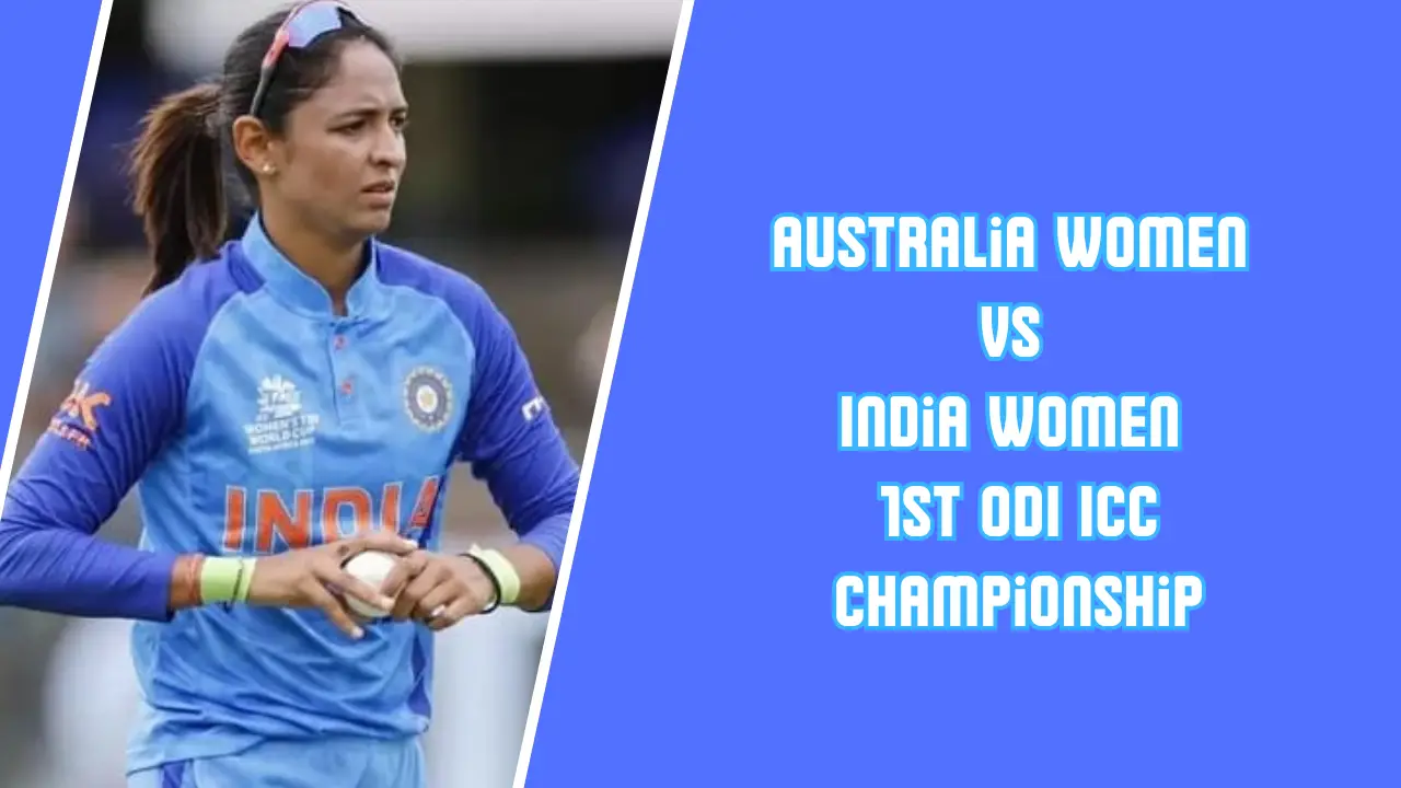 Australia Women vs. India Women: Harmanpreet Kaur batting against Ellyse Perry in the ICC Women’s Championship 1st ODI match at Allan Border Field.