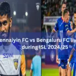 Chennaiyin FC vs Bengaluru FC live-action during ISL 2024/25.