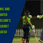 Bangladesh vs Ireland Women : Ireland Women cricketers Gaby Lewis and Amy Hunter batting during the 3rd T20I.