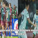 Mohun Bagan and Kerala Blasters match action in ISL 2024-25.