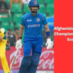 Afghanistan vs. Australia cricket action