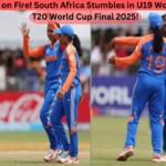 India vs South Africa U19 Women’s T20 WC Final: India Women U19 cricket team celebrating a wicket in the final.