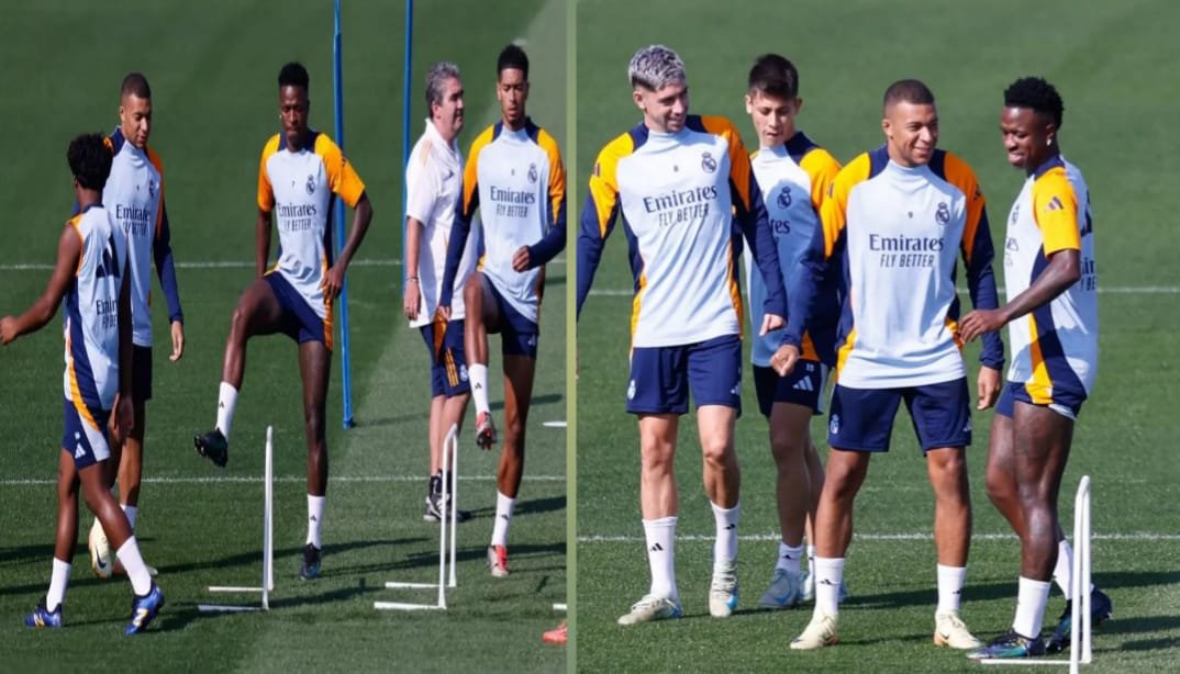 Barcelona vs. Alavés live stream: Deportivo Alavés players during a training session.