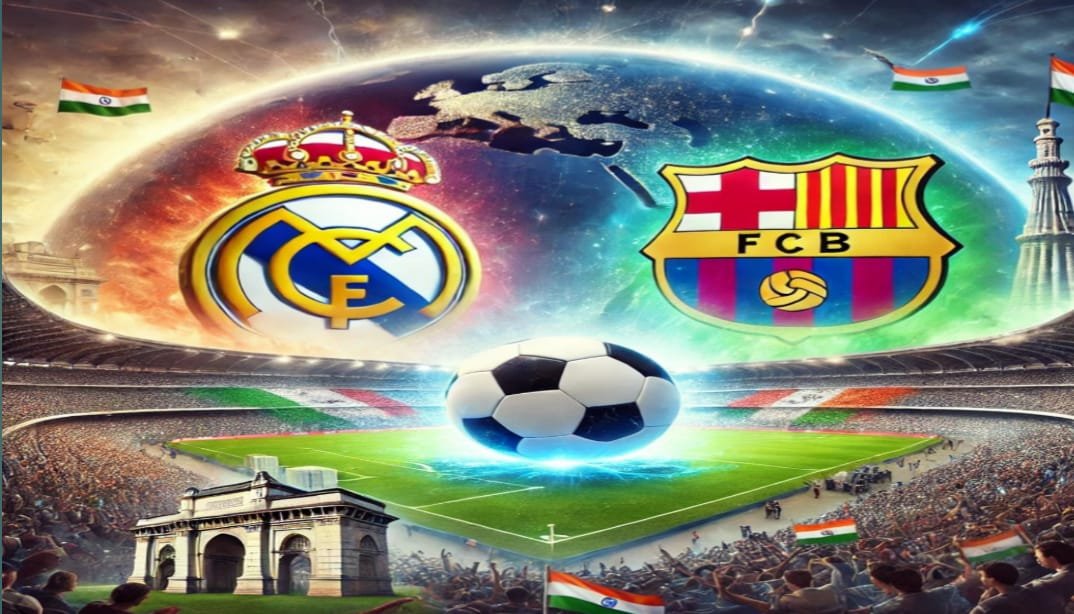 Real Madrid vs. Barcelona: A map highlighting India’s position as a host for major international sporting events.