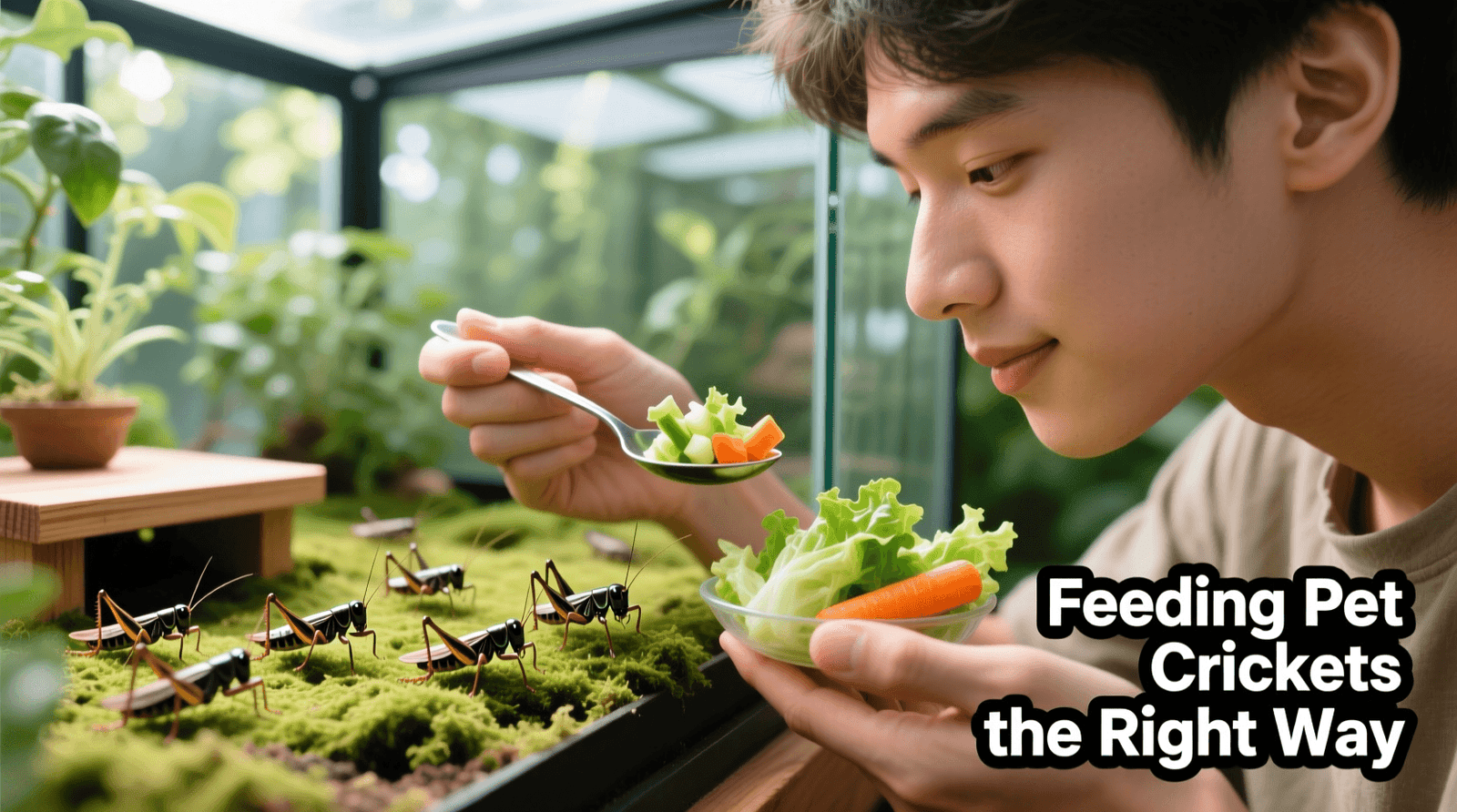 Feeding Pet Crickets the Right Way