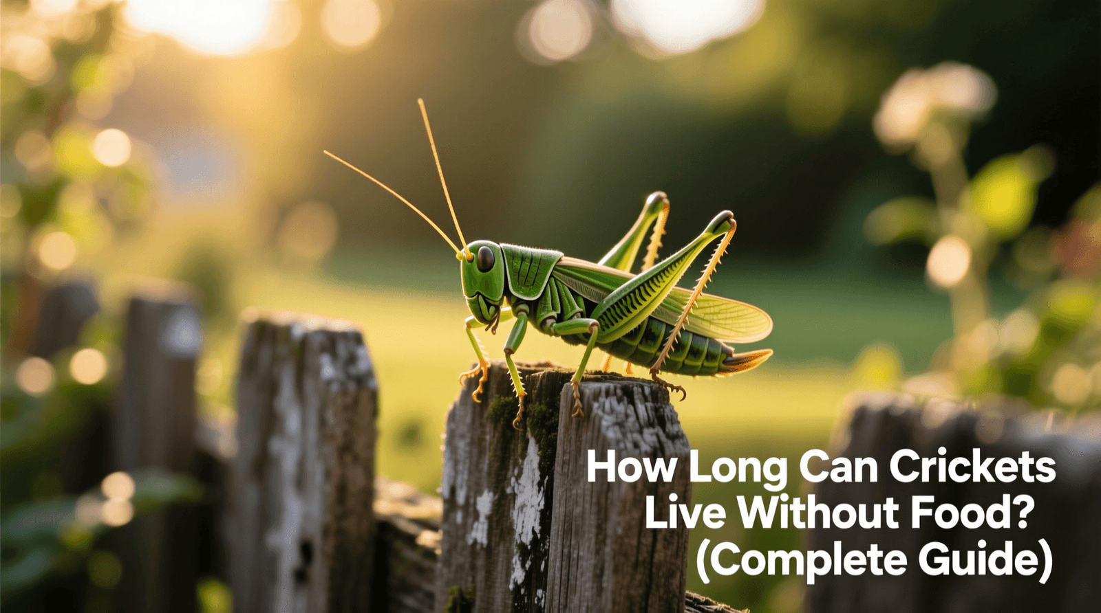 How Long Can Crickets Live Without Food (Complete Guide)