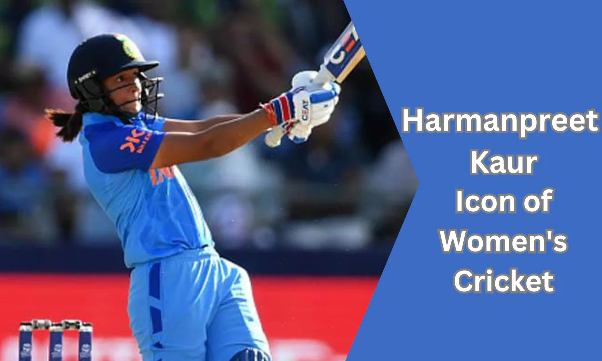 Harmanpreet Kaur batting during an international cricket match