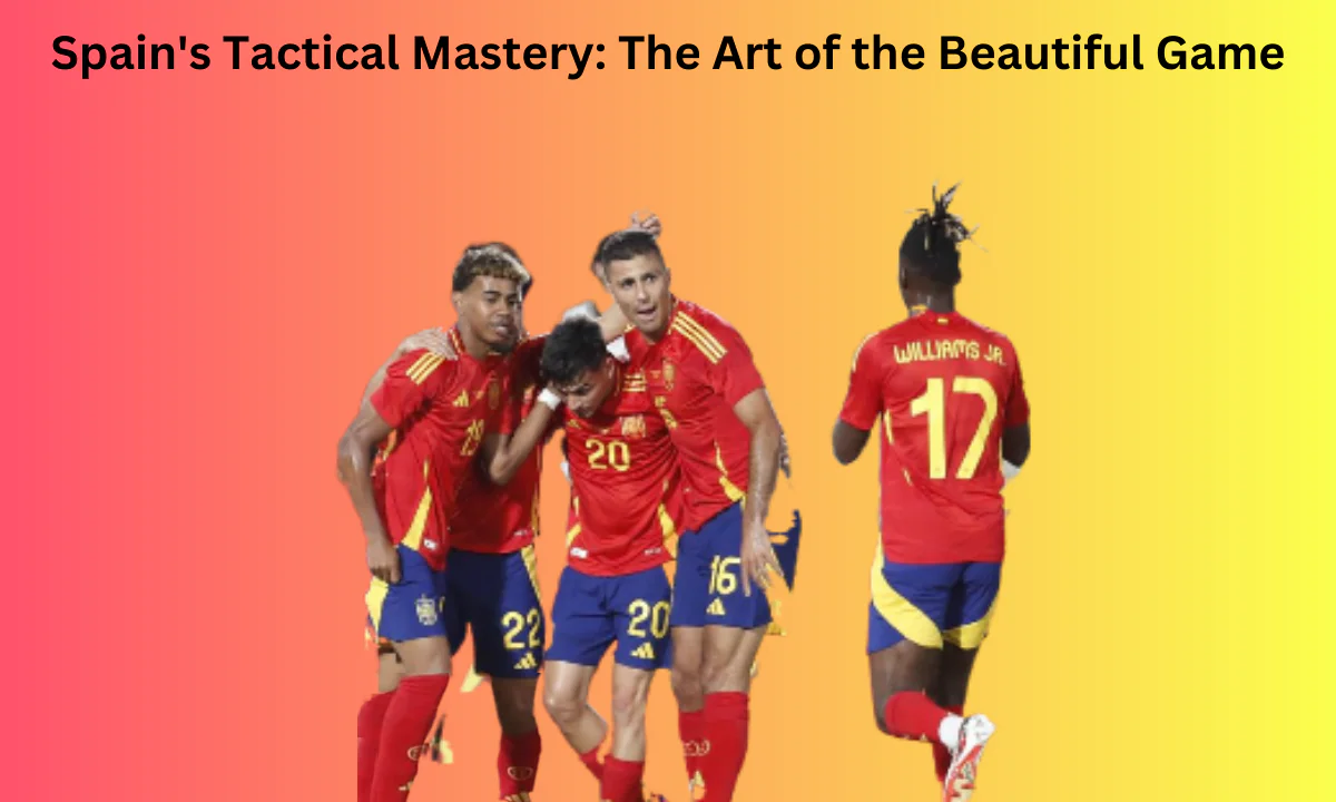 Spain football team in action, demonstrating their tactical brilliance on the field.