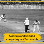 Aus vs England: Australia and England competing in a Test match.