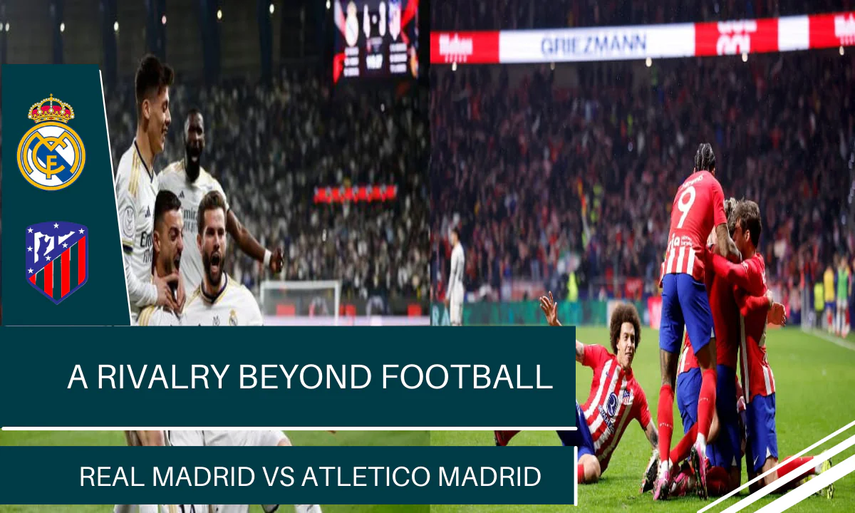 A fierce Madrid derby match between Real Madrid and Atletico Madrid