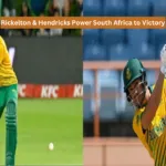 Ireland vs South Africa : Reeza Hendricks and Ryan Rickelton hitting fifties for South Africa