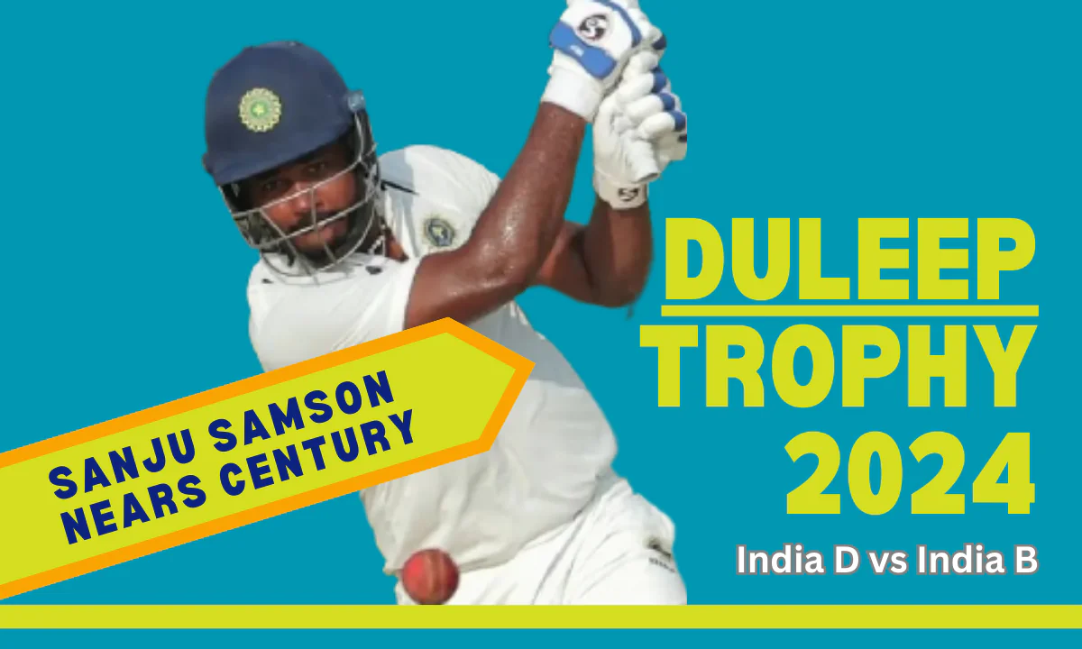 Sanju Samson batting in Duleep Trophy 2024 match