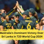 Sri Lanka Women vs Australia Women: The Australia Women’s cricket team celebrating after their victory over Sri Lanka.