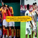 East Bengal FC players in action during AFC Challenge League match.