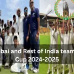 Mumbai vs. Rest of India in Irani Cup 2024-2025 at Ekana Cricket Stadium.