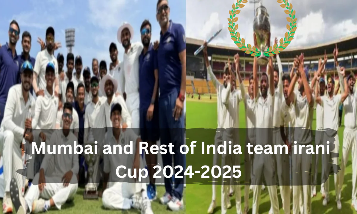 Mumbai vs. Rest of India in Irani Cup 2024-2025 at Ekana Cricket Stadium.