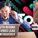 Image of Minahil Malik addressing the recent video leak scandal.