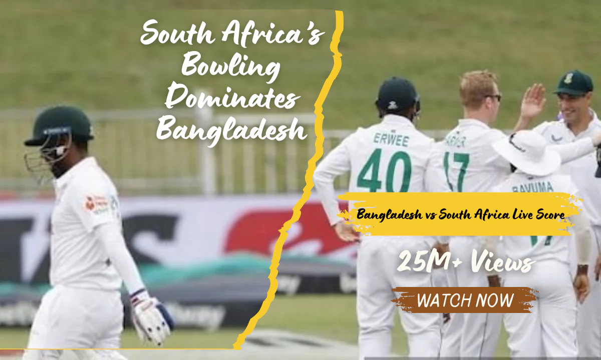 Bangladesh vs South Africa: South Africa’s Bowling Dominates Bangladesh