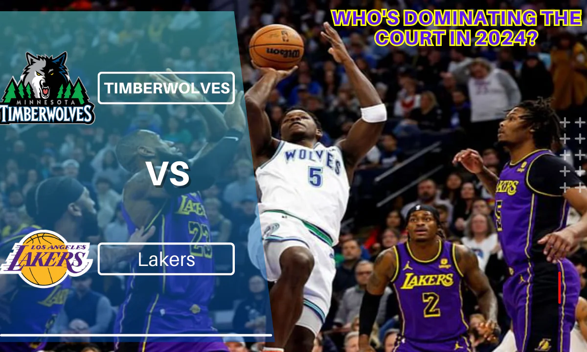 Timberwolves vs Lakers: Timberwolves and Lakers battling on the court during an NBA game.