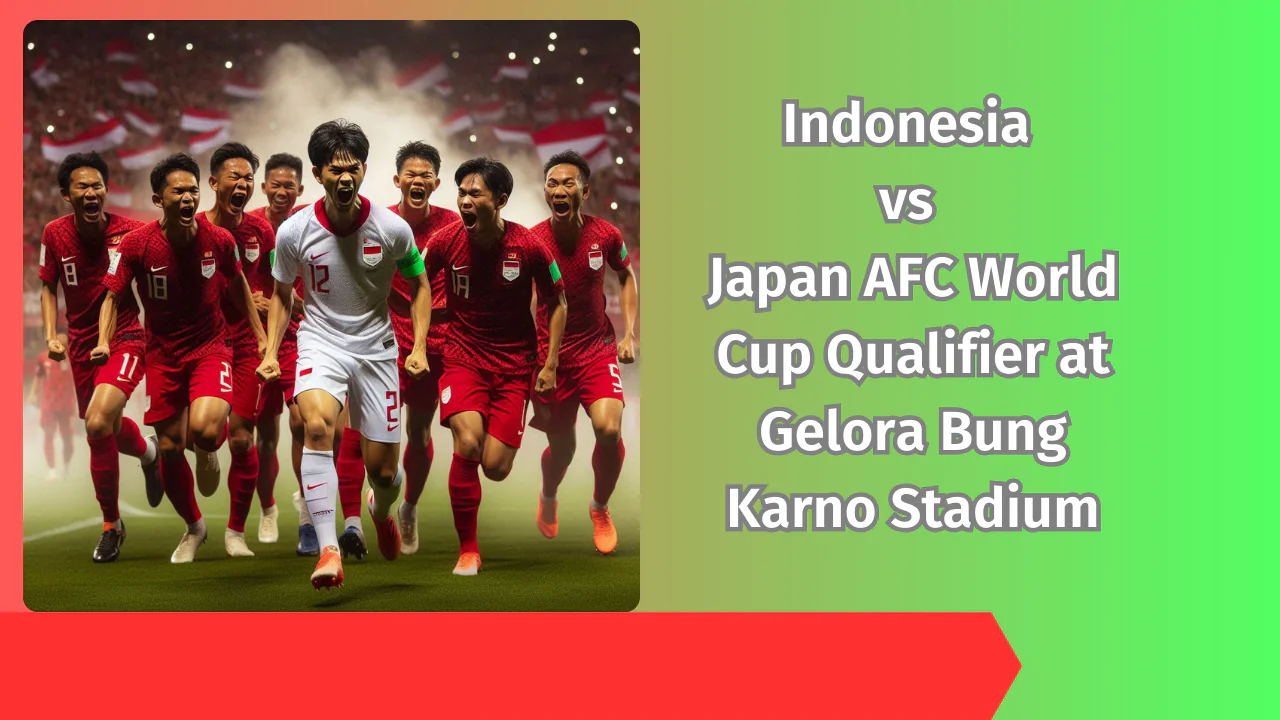 Indonesia vs Japan AFC World Cup Qualifier at Gelora Bung Karno Stadium