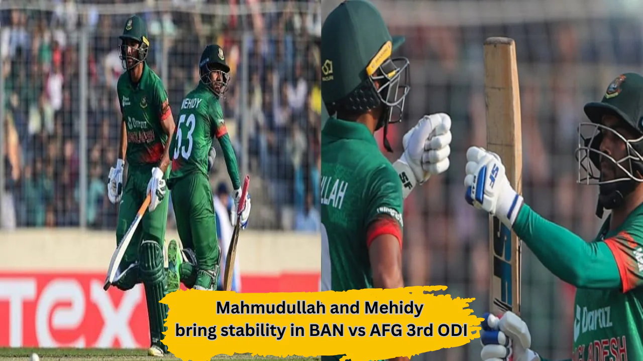 Bangladesh vs Afghanistan 3rd ODI: Mahmudullah raises his bat after scoring a half-century in the 3rd ODI against Afghanistan