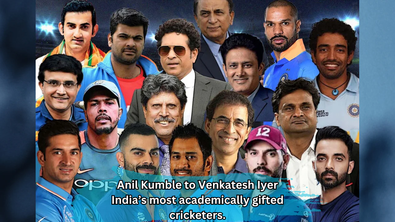 Anil Kumble, Venkatesh Iyer, and other educated Indian cricketers