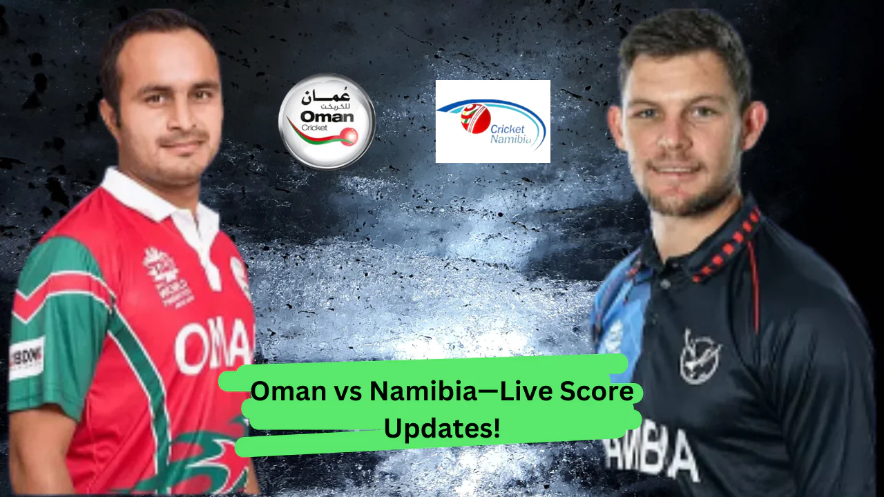 Live match score Oman vs Namibia ICC CWC League Two 2023-27.